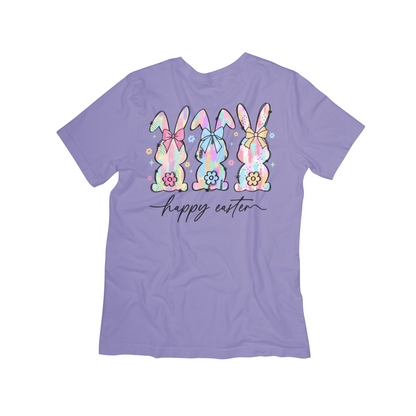 "Happy Easter" Pastel Bunny T-Shirt