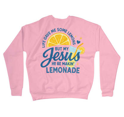 Life Gave Me Lemons But My Jesus Makes Lemonade – Christian Tee or Sweatshirt