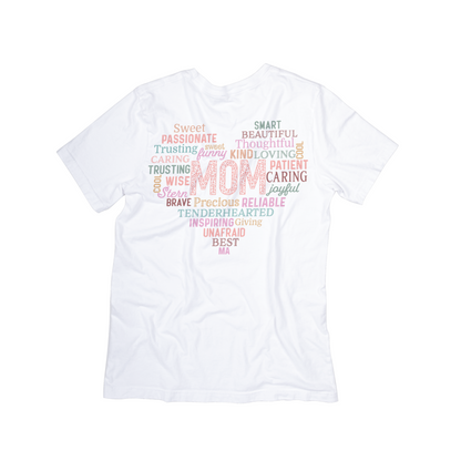 MOM Word Heart T-Shirt