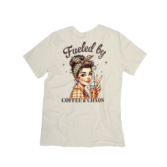 Fueled by Coffee & Chaos Graphic Tee