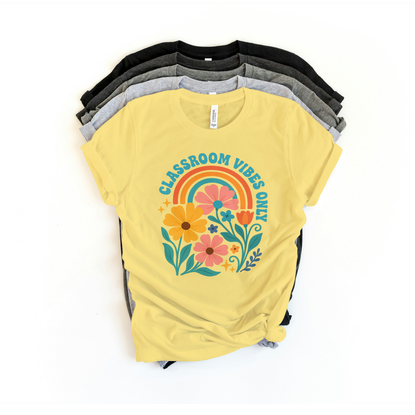 Classroom Vibes Only Teacher Shirt – Cute & Colorful Back to School Tee for Educators