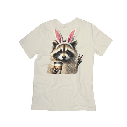 Caffeinated & Cute Raccoon Tee