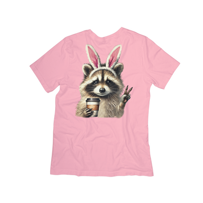 Caffeinated & Cute Raccoon Tee