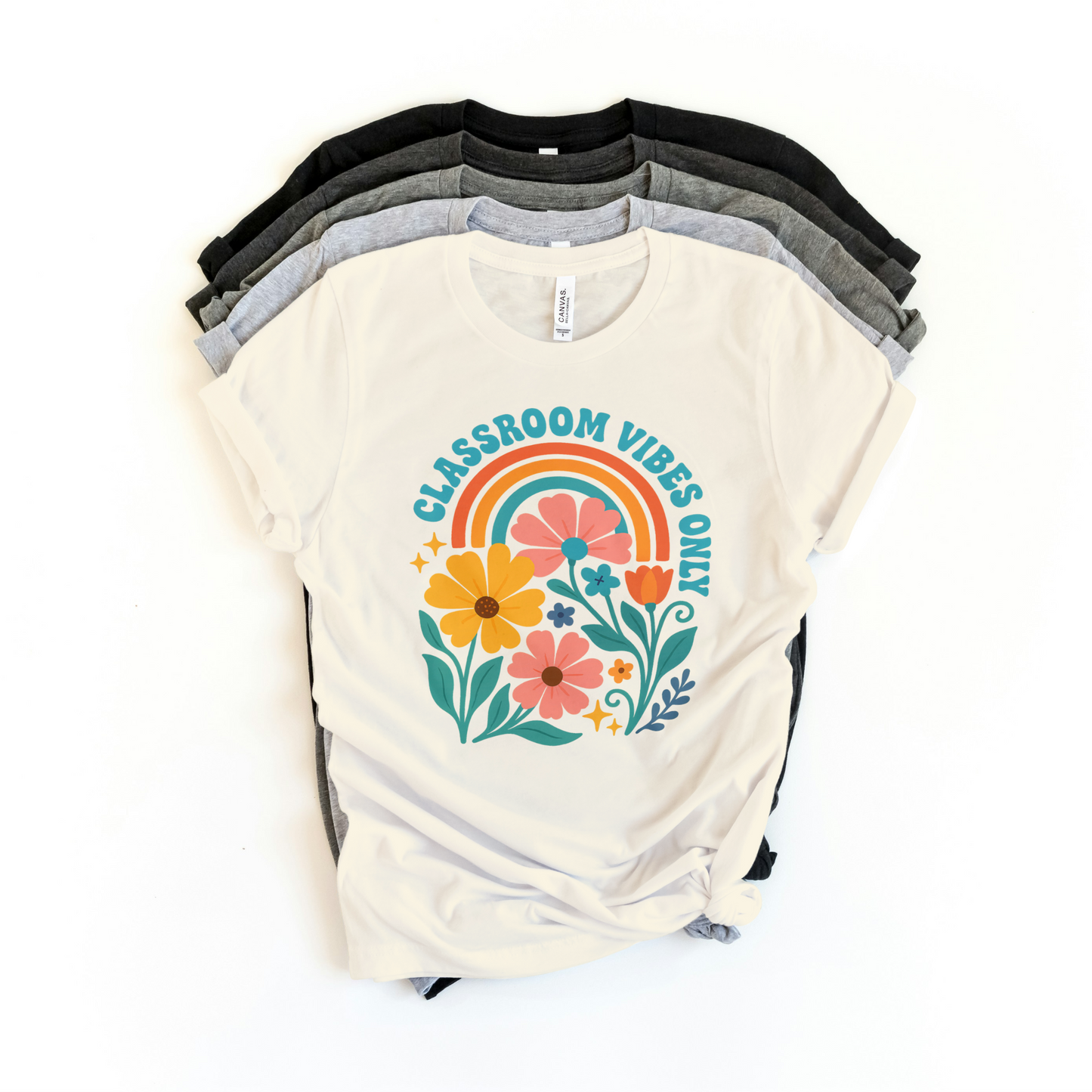 Classroom Vibes Only Teacher Shirt – Cute & Colorful Back to School Tee for Educators