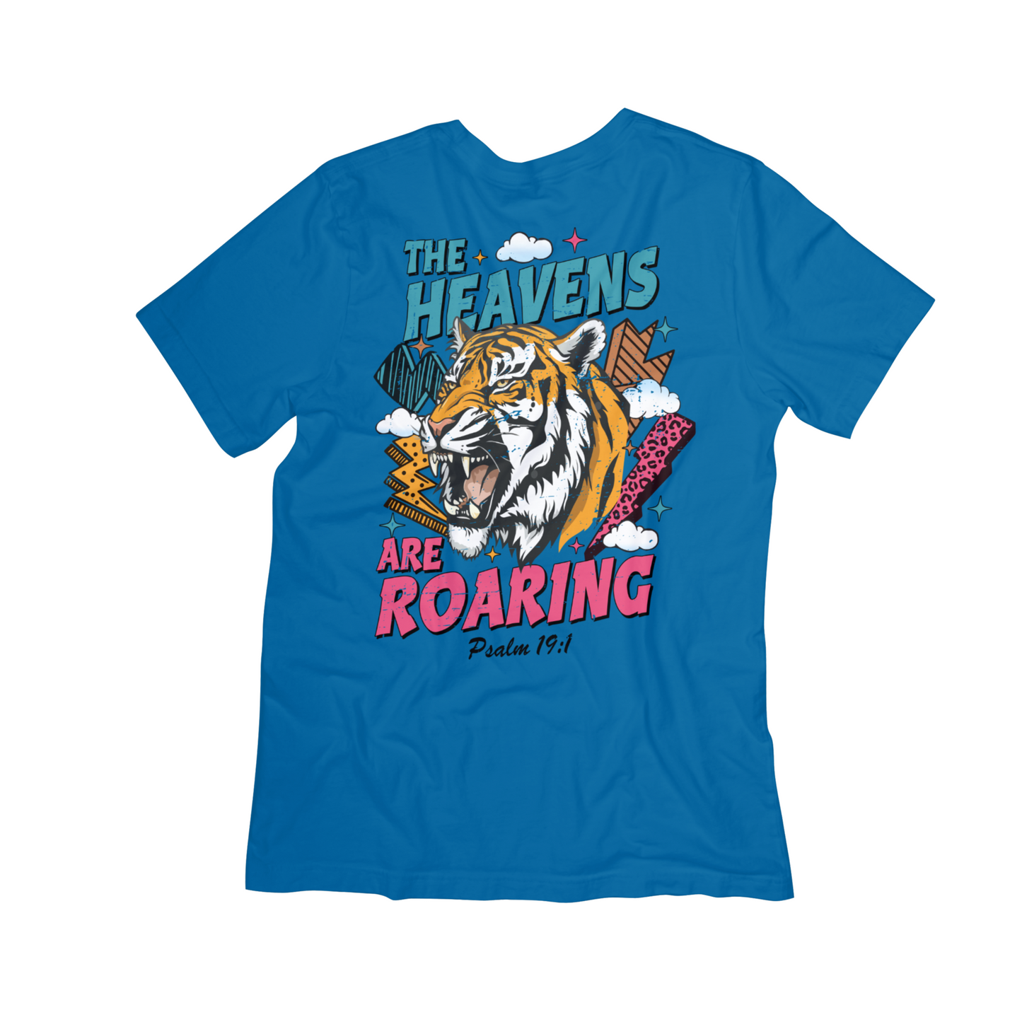 "The Heavens Are Roaring" Tiger Graphic Christian T-Shirt – Psalm 19