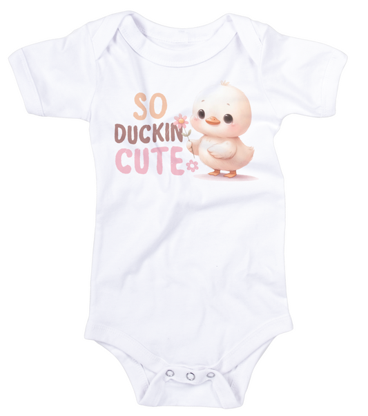 "So Duckin' Cute" Baby Bodysuit