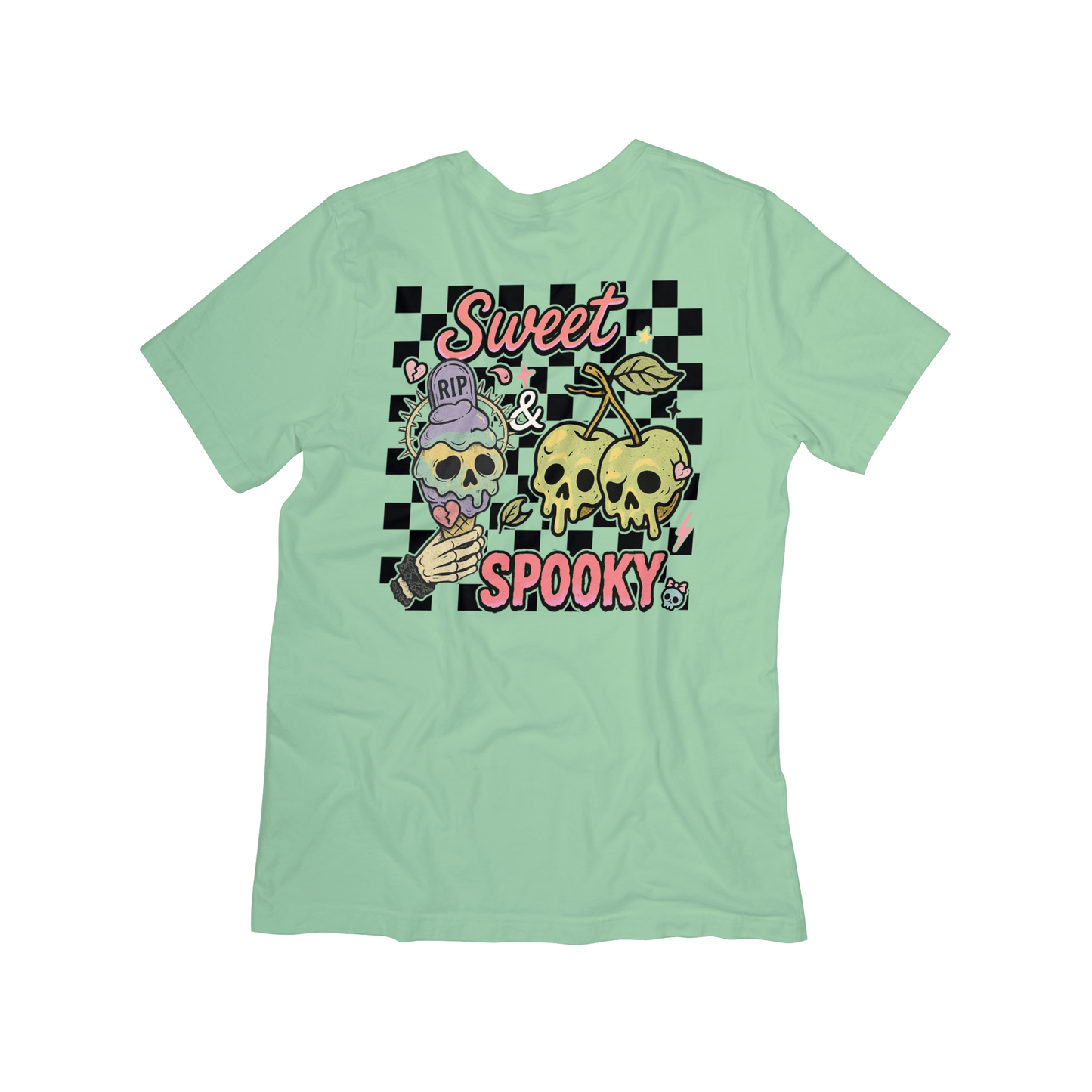 Sweet But Spooky Skull Cherries Tee – Cute Halloween Graphic Shirt