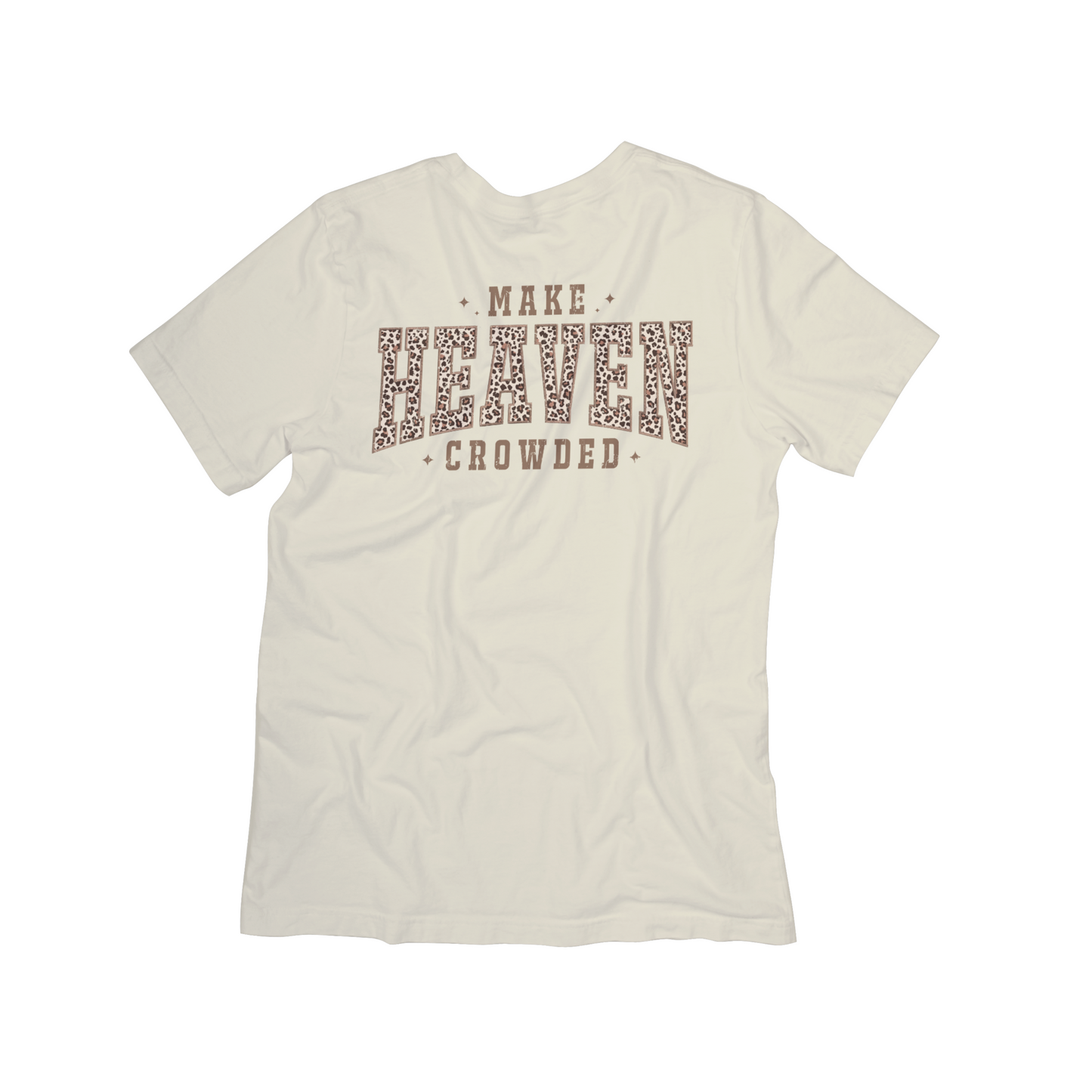 Make Heaven Crowded Leopard Print Graphic Tee