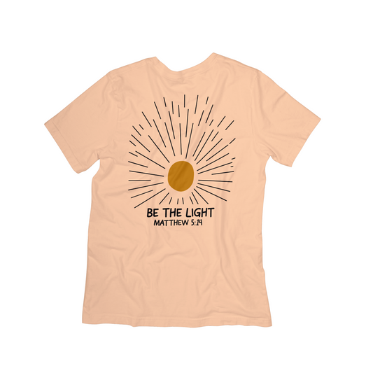 “Be the Light” Sunburst Faith Tee