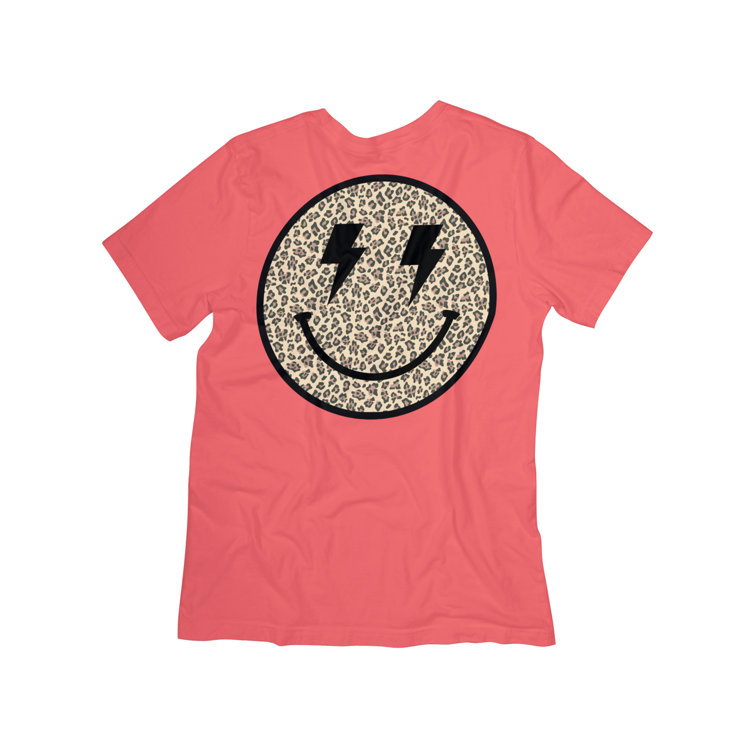 Electric Leopard Smiley Tee