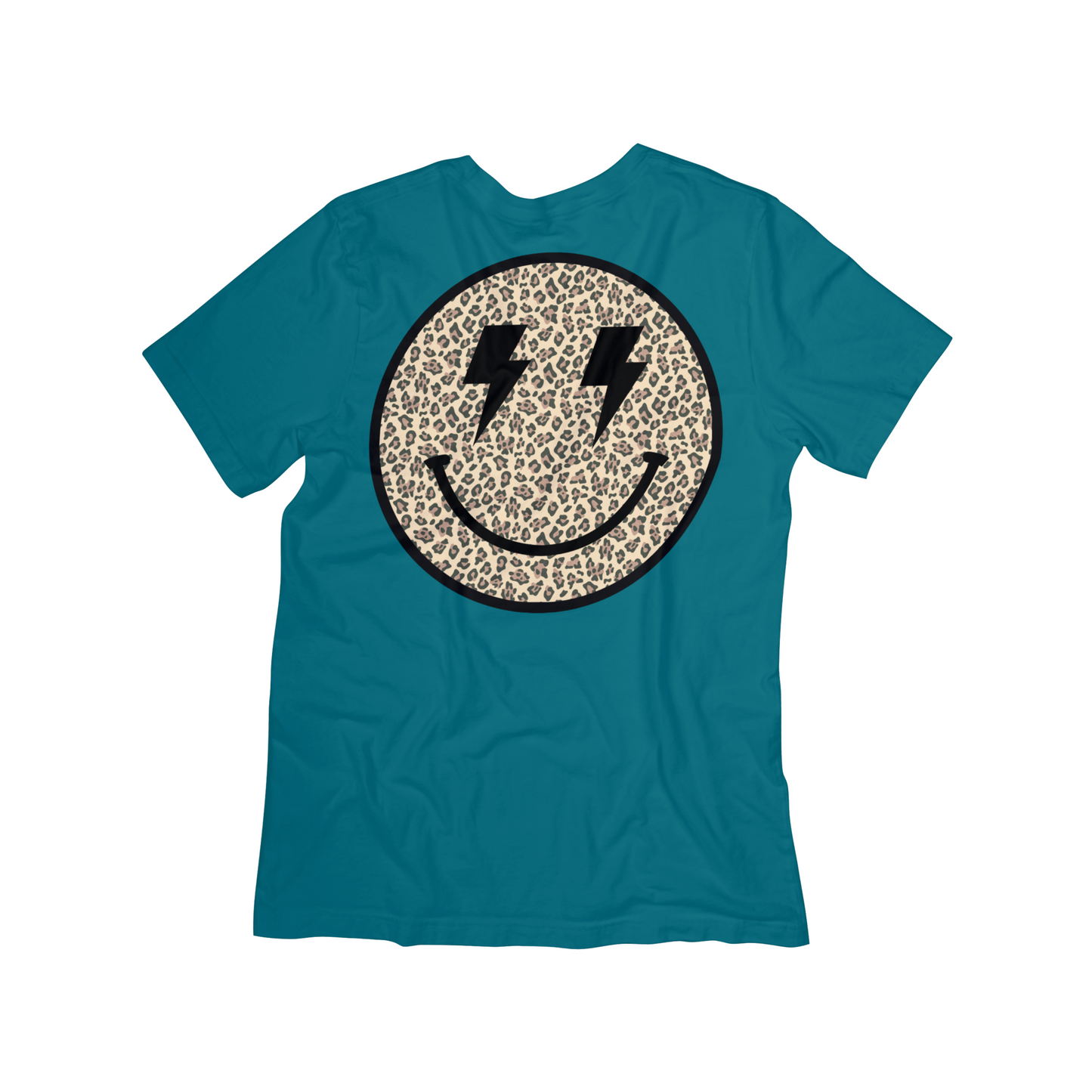 Electric Leopard Smiley Tee