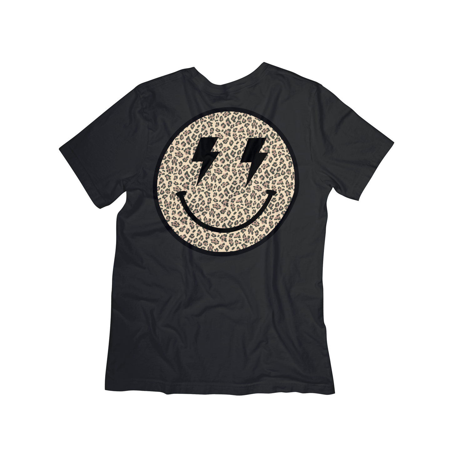 Electric Leopard Smiley Tee