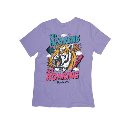 "The Heavens Are Roaring" Tiger Graphic Christian T-Shirt – Psalm 19