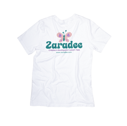 Zaradee Logo Tee – Butterfly Edition