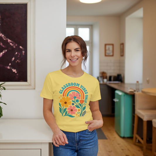 Classroom Vibes Only Teacher Shirt – Cute & Colorful Back to School Tee for Educators