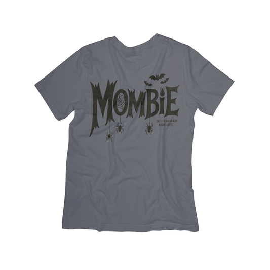 Mombie T-Shirt – Funny Halloween Mom Shirt for Coffee Lovers