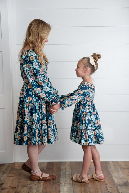 Women's Grace Winter Floral Dress- Mommy & Me