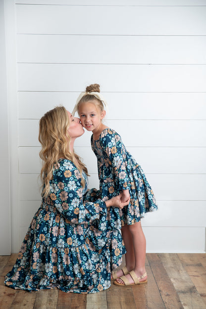 Women's Grace Winter Floral Dress- Mommy & Me