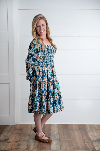 Women's Grace Winter Floral Dress- Mommy & Me