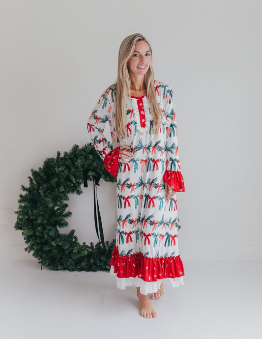 Women's Holly Bow Lounge Gown