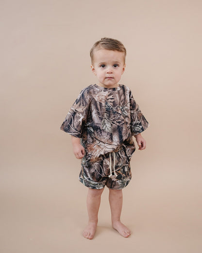 Shorts Set | Brown Camo
