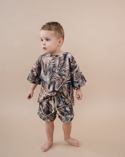 Shorts Set | Brown Camo