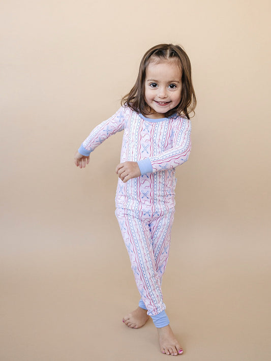 Bamboo Two Piece Set | Baseball Girl