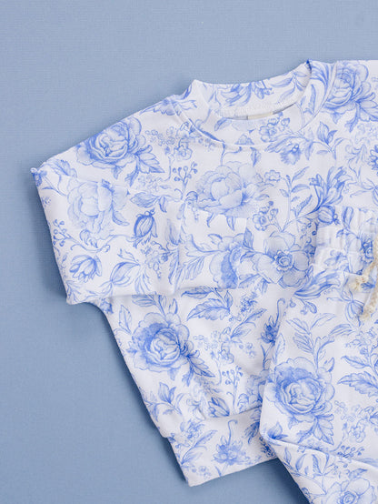 Jogger Set | Blue Flowers