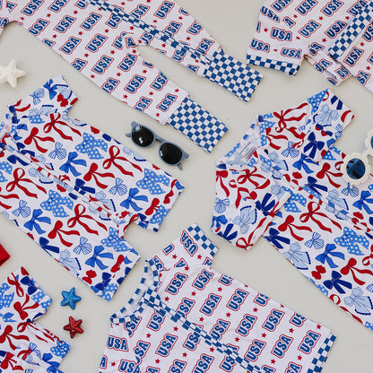 Bamboo Shorty Romper | USA