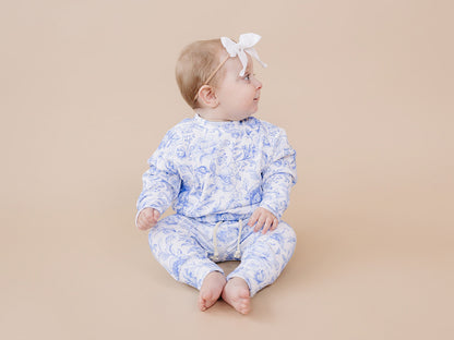 Jogger Set | Blue Flowers