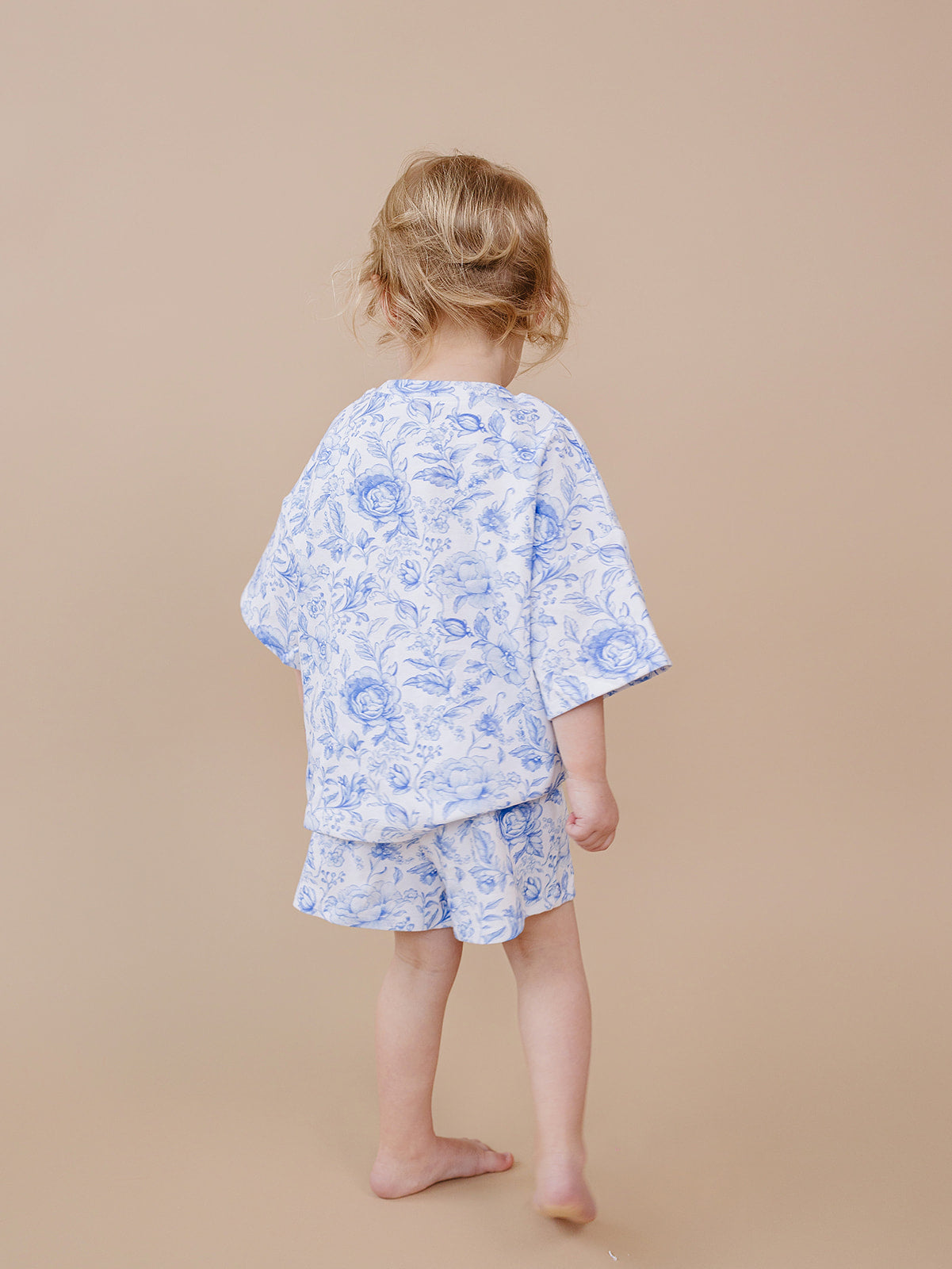Shorts Set | Blue Flowers
