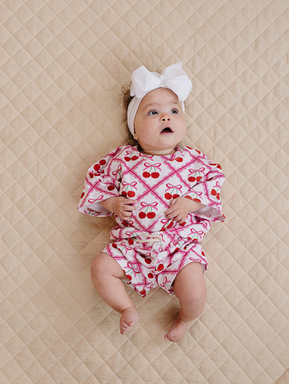 Shorts Set | Cherry Bow