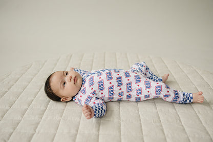 Bamboo Zip Romper  | USA