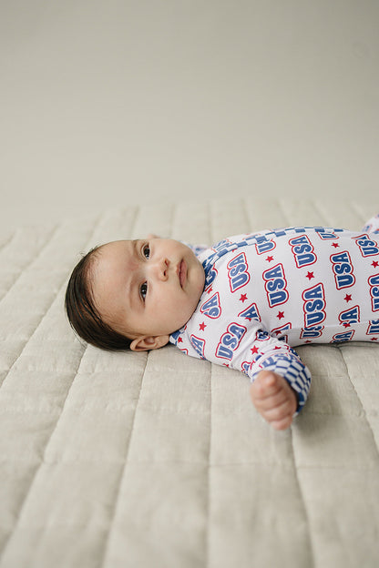 Bamboo Zip Romper  | USA