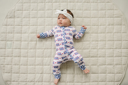 Bamboo Zip Romper  | USA