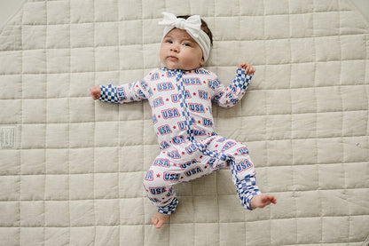 Bamboo Zip Romper  | USA