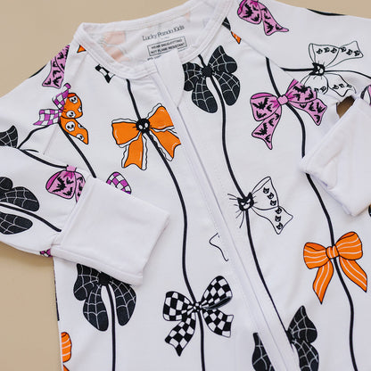 Bamboo Zip Romper | Spooky Bows