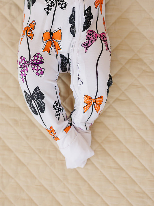 Bamboo Zip Romper | Spooky Bows