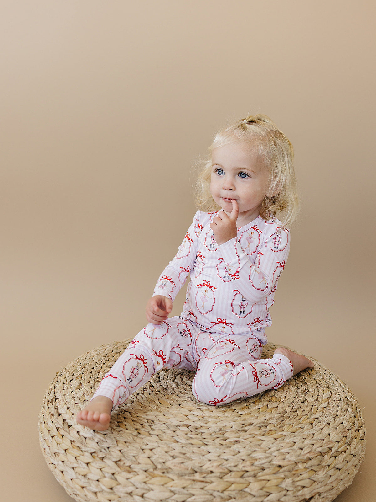 Bamboo Two Piece Set | Pink Nutcracker