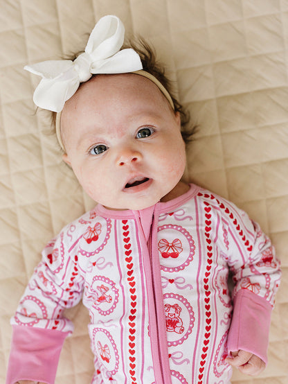 Bamboo Zip Romper | Cherry Bear