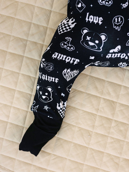 Bamboo Zip Romper | Wild Heart