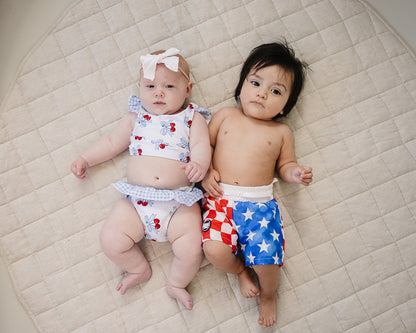 Two Piece Swimsuit | Blue Cherry