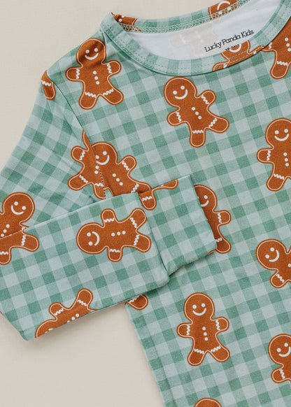 Bamboo Two Piece Set | Gingerbread Gingham