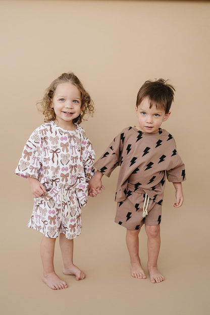 Shorts Set | Mocha Bows