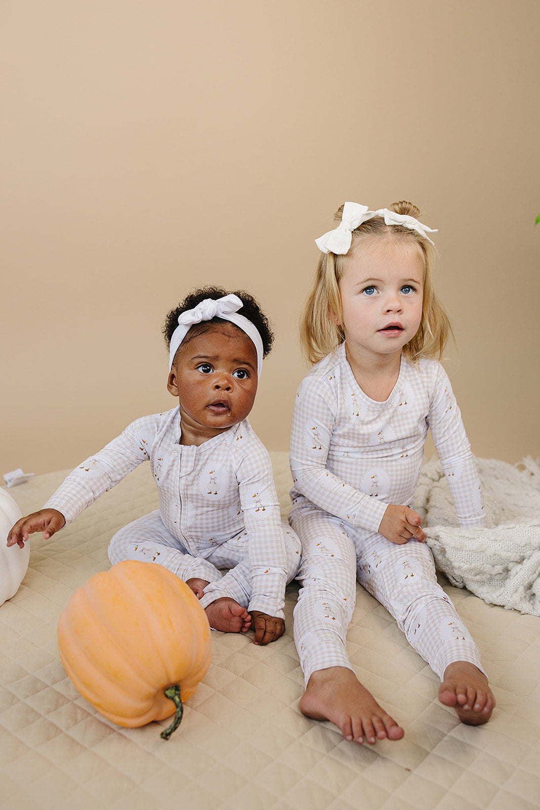 Bamboo Zip Romper | Gingham & Goose