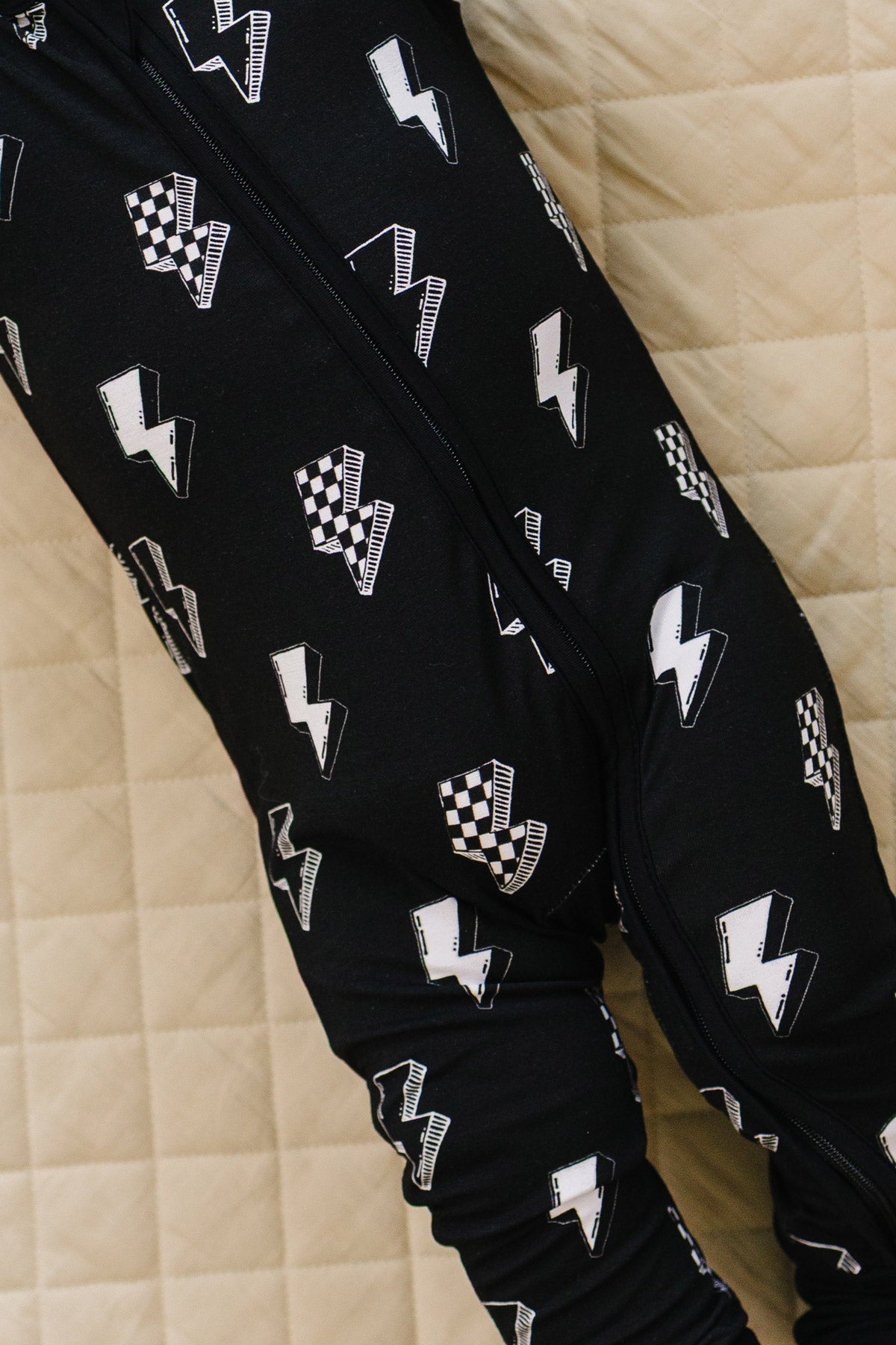 Bamboo Zip Romper | Ink Bolts