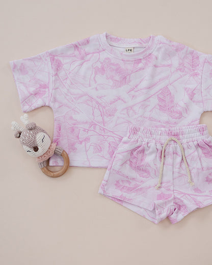 Shorts Set | Pink Camo