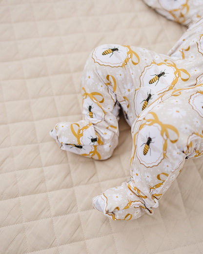 Bamboo Zip Romper | Honey Bee