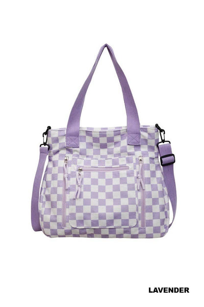Checkmate Carry All Corduroy Tote Bag