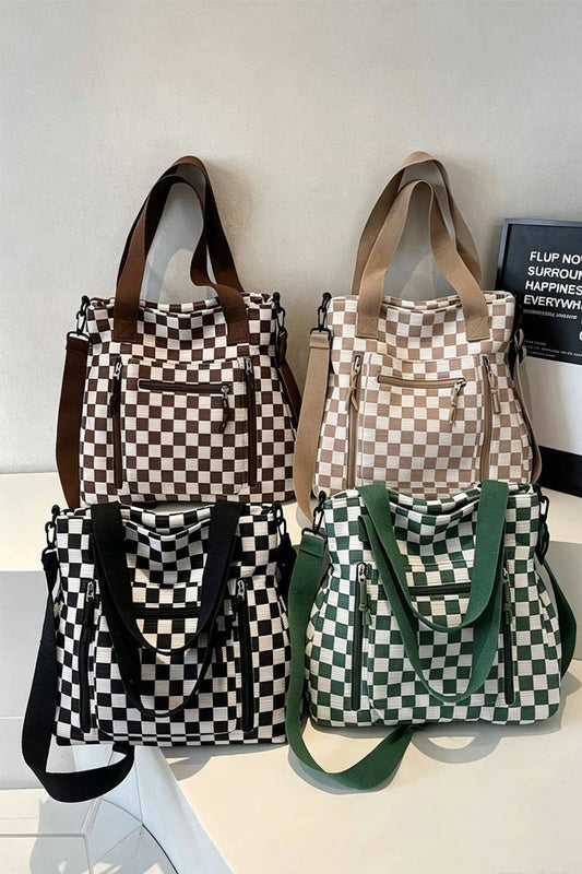 Checkmate Carry All Corduroy Tote Bag